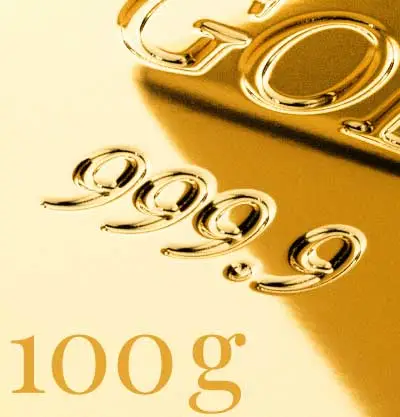 100 g Goldbarren