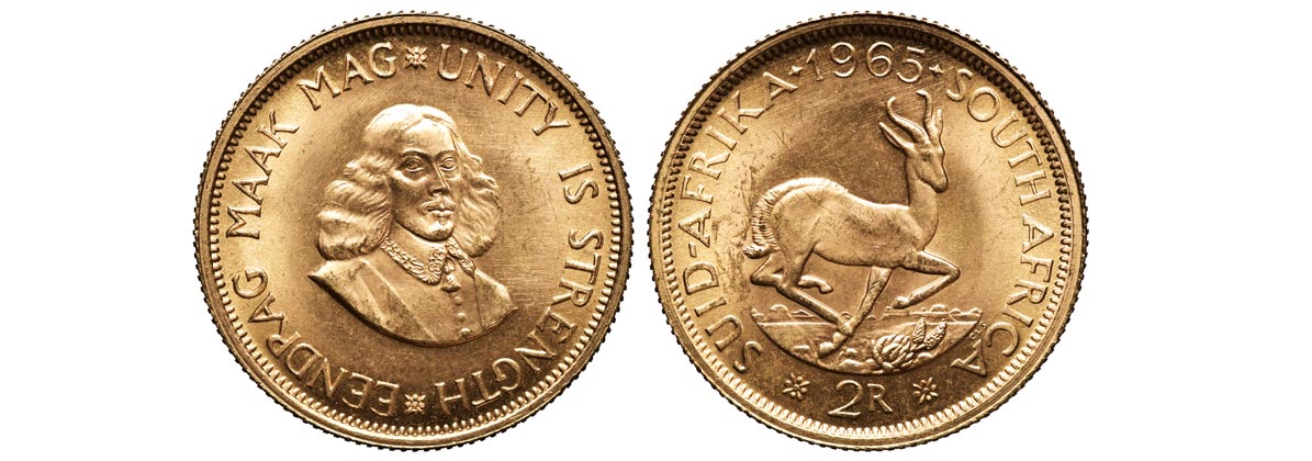 Die südafrikanischen Rand Goldmünzen